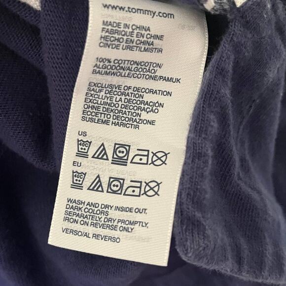 Tommy Hilfiger Anchor Womens Top Sz M Nautical Sailor Preppy Hi-low Coastal Core - Picture 12 of 14